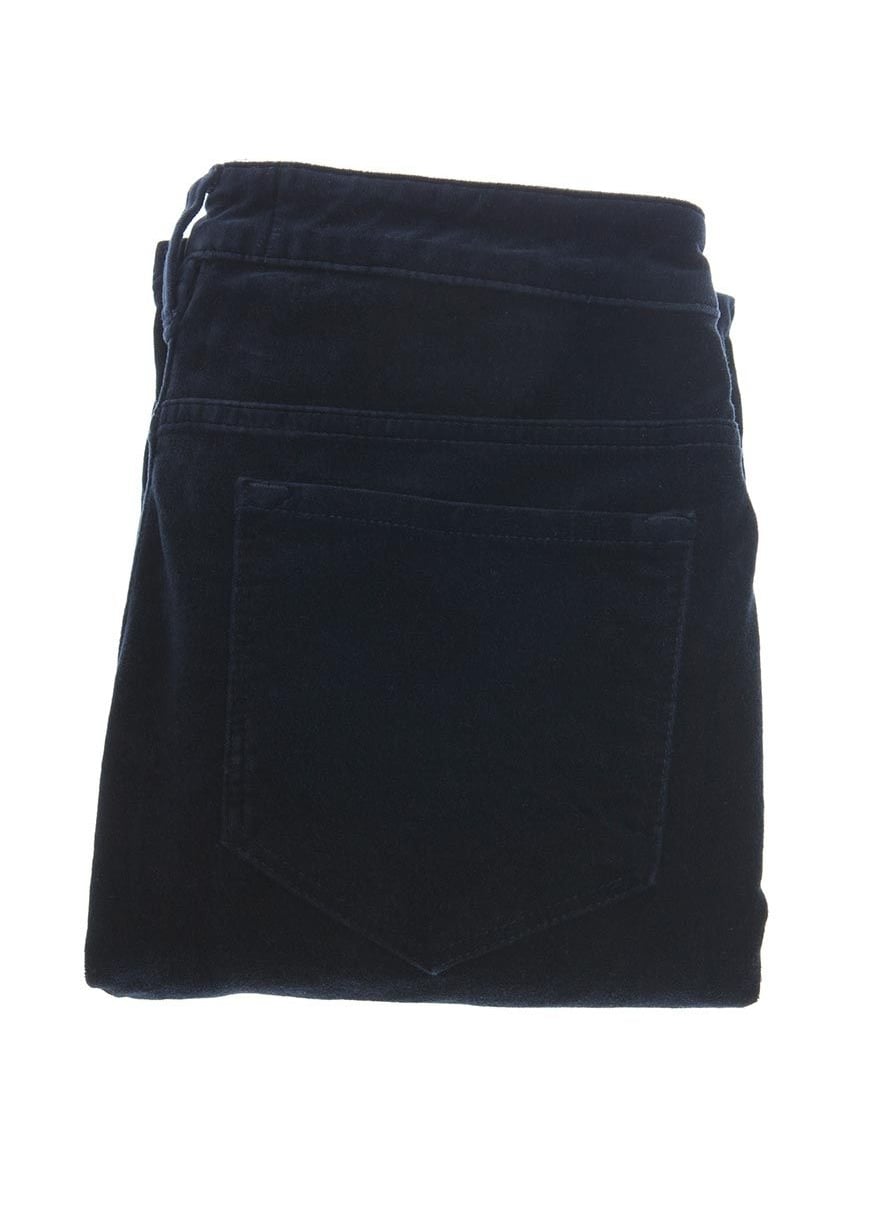 Velvet Straight Leg Jeans - Navy - 5