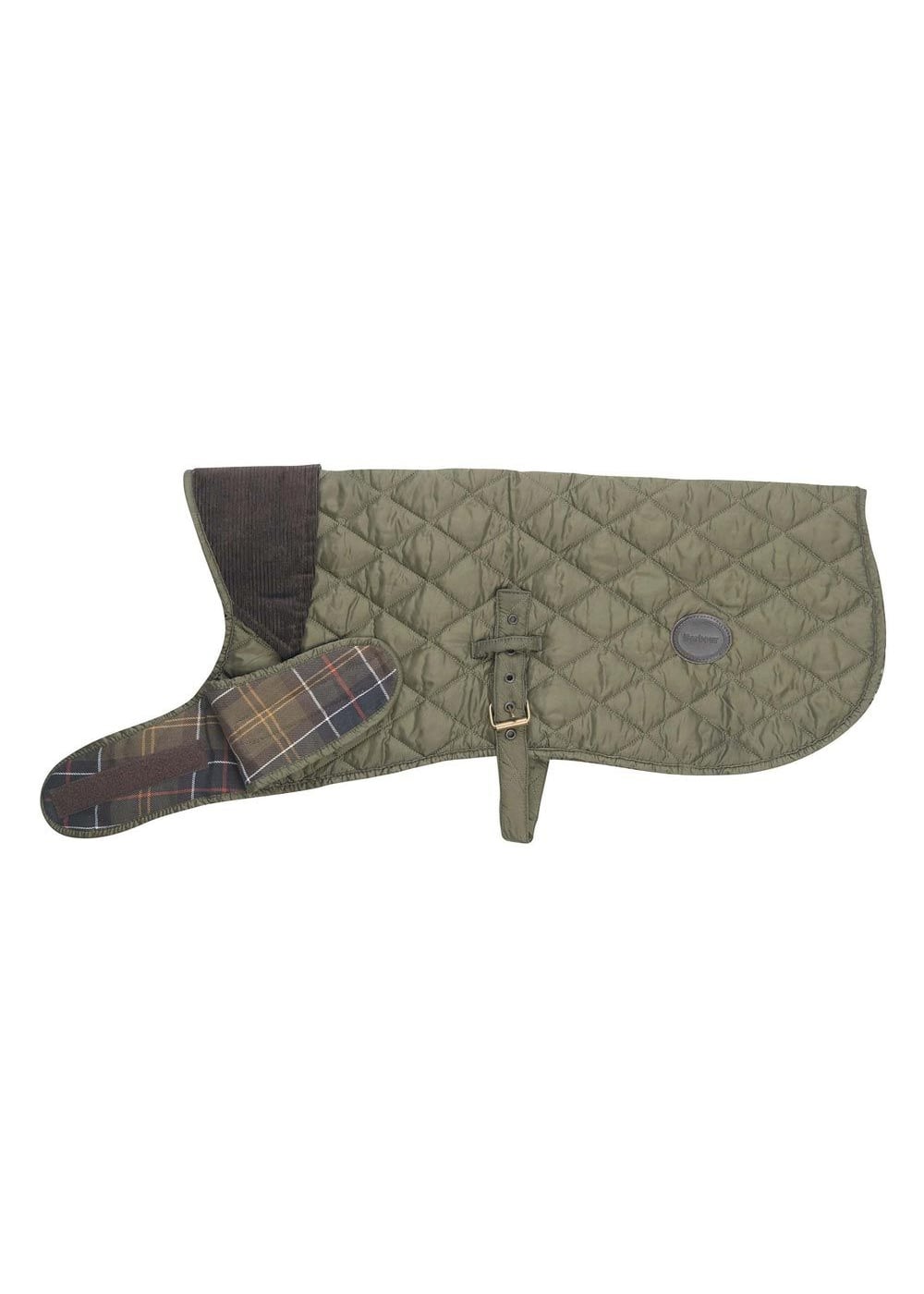 Quilted Dog Coat - Olive - 1