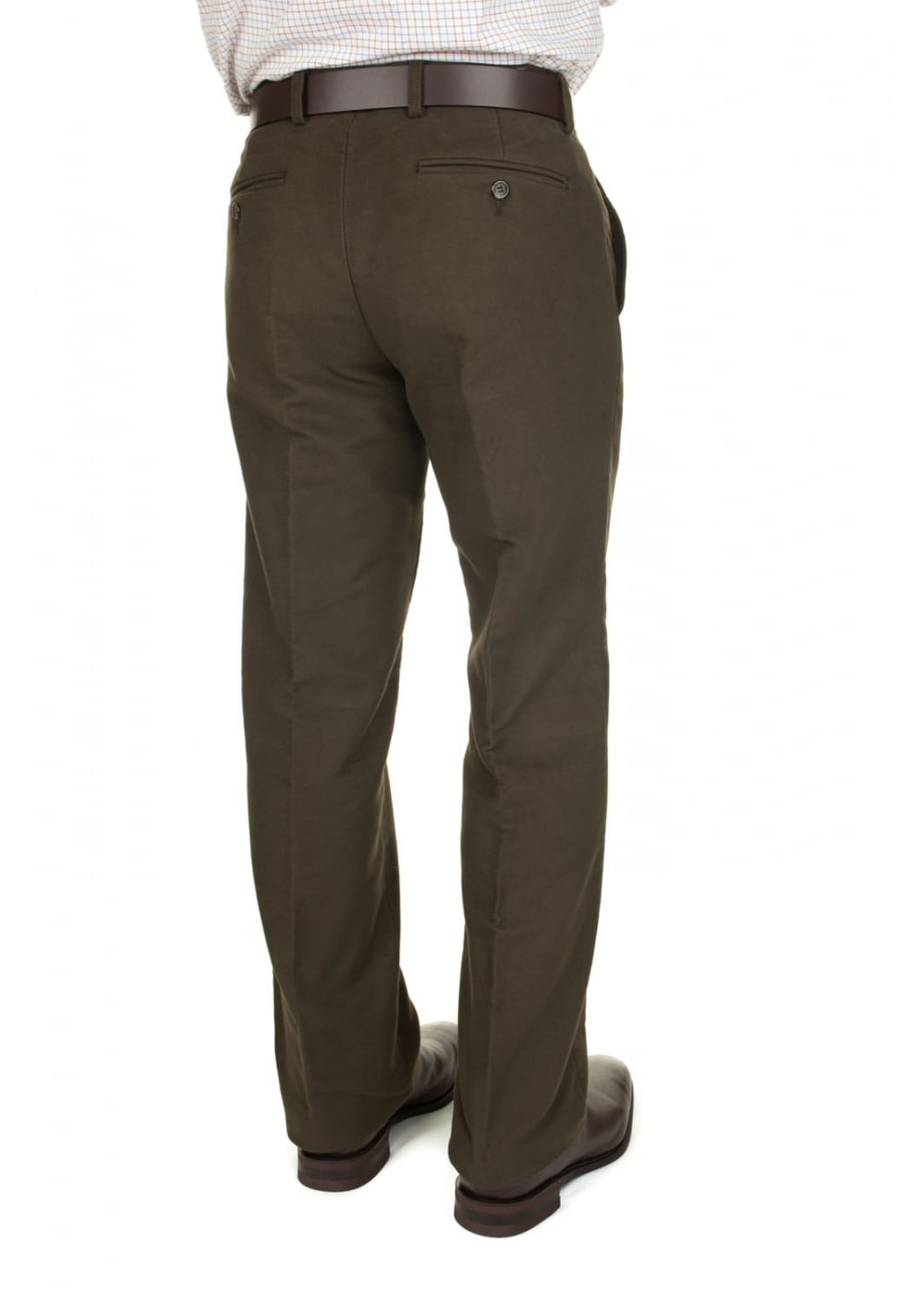 Epsom Moleskin Trousers - Olive - 2