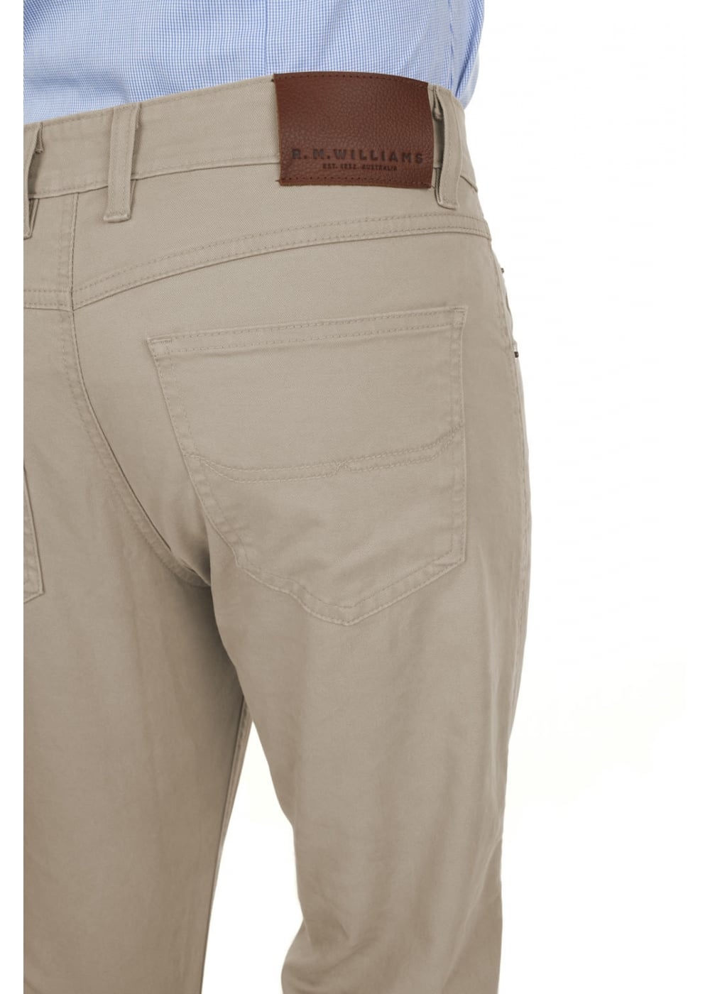 Linesman Slim Fit Drill Jeans (Luxury Fabric) - Bone - 3