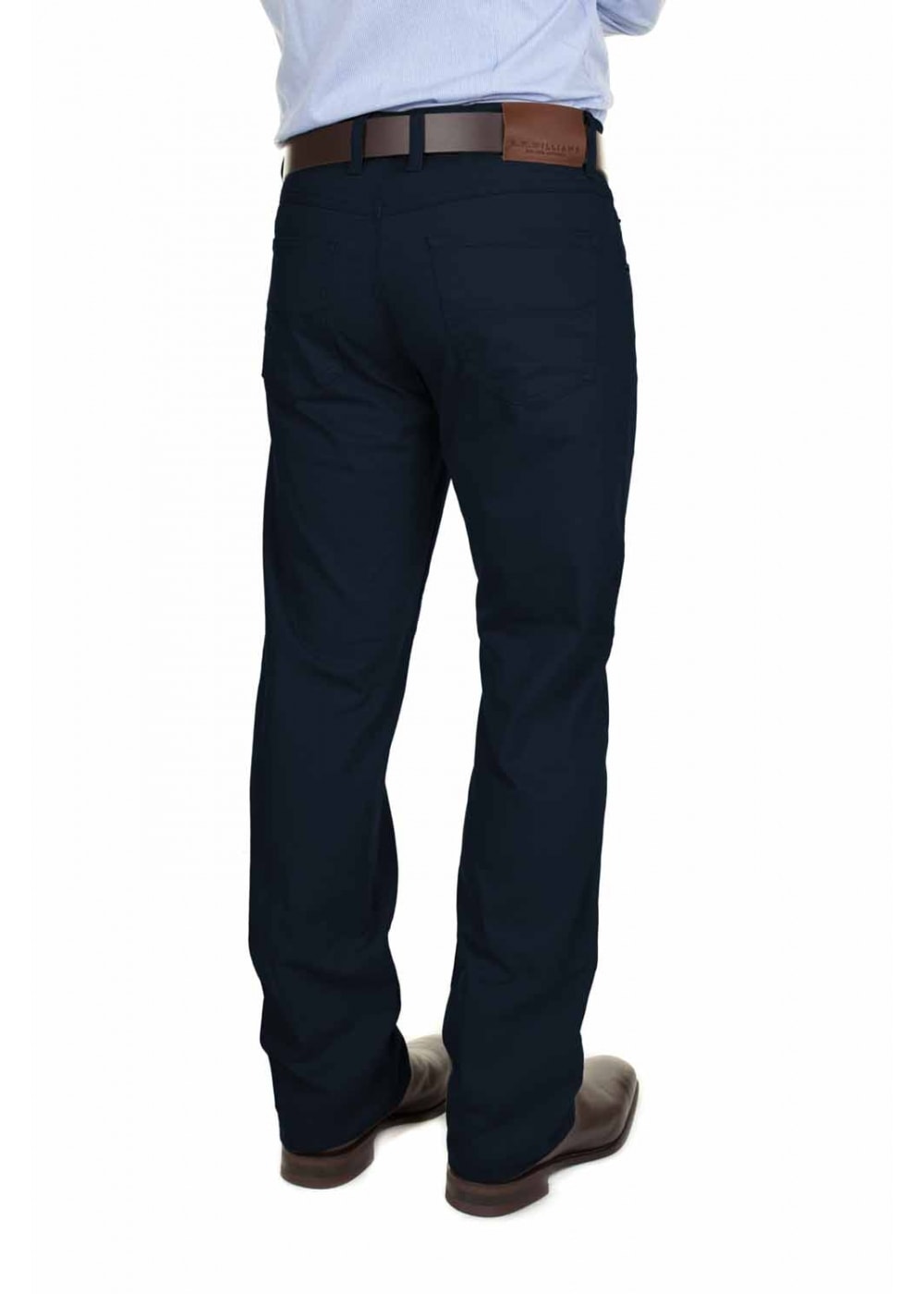 Linesman Slim Fit Drill Jeans (Luxury Fabric) - Navy - 2