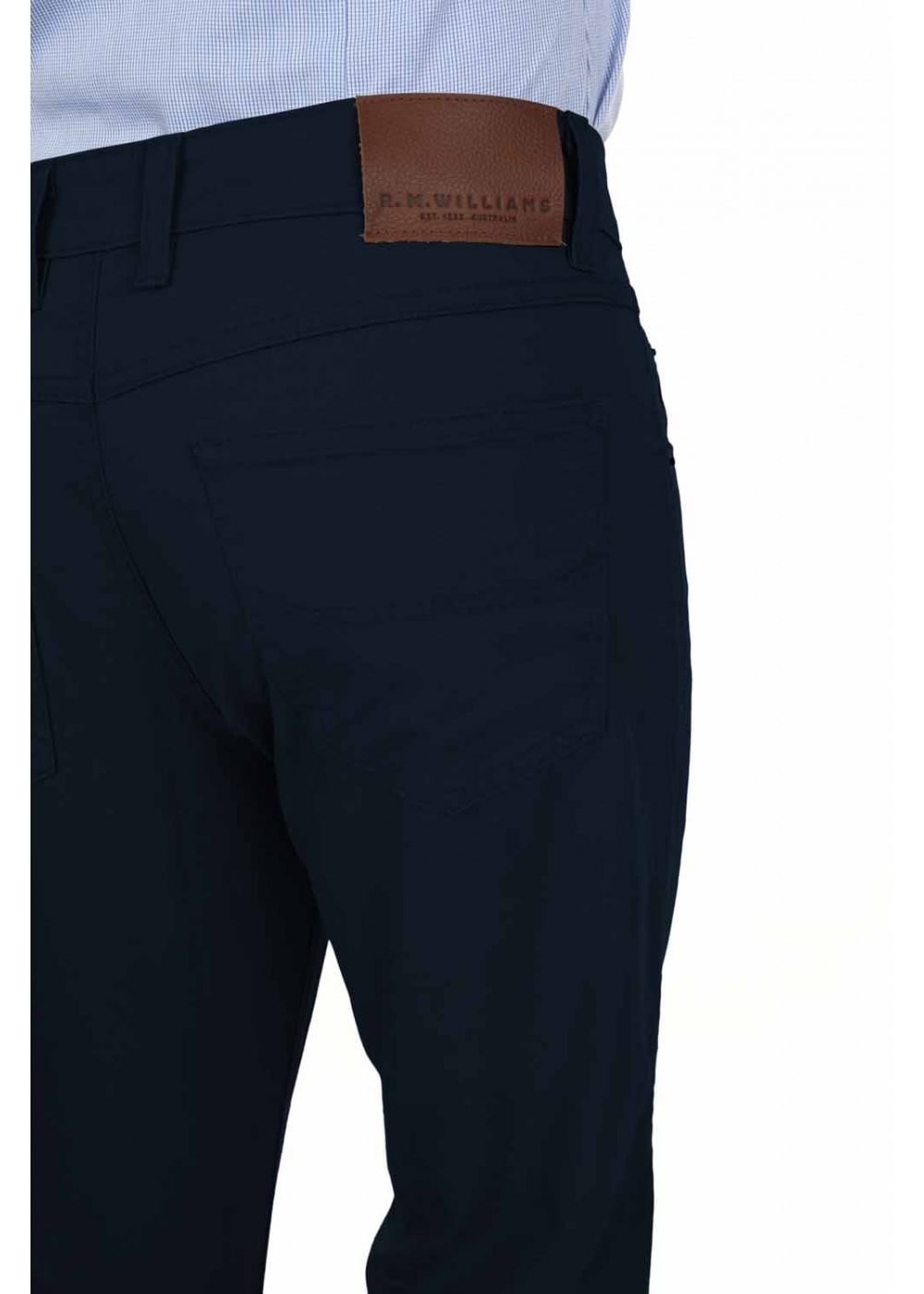 Linesman Slim Fit Drill Jeans (Luxury Fabric) - Navy - 3