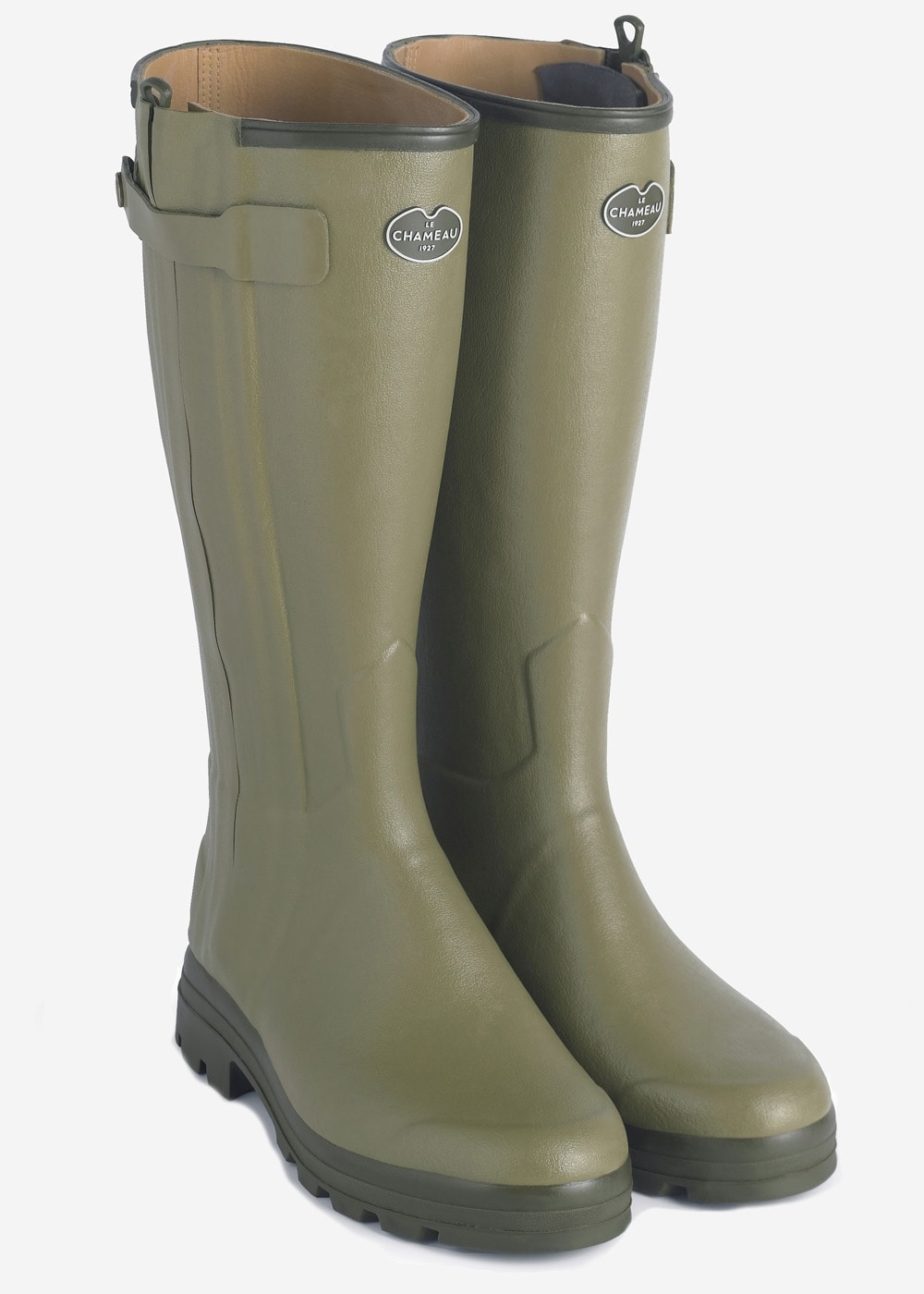 Chasseur Cuir Wellingtons - Vert Vierzon - 1