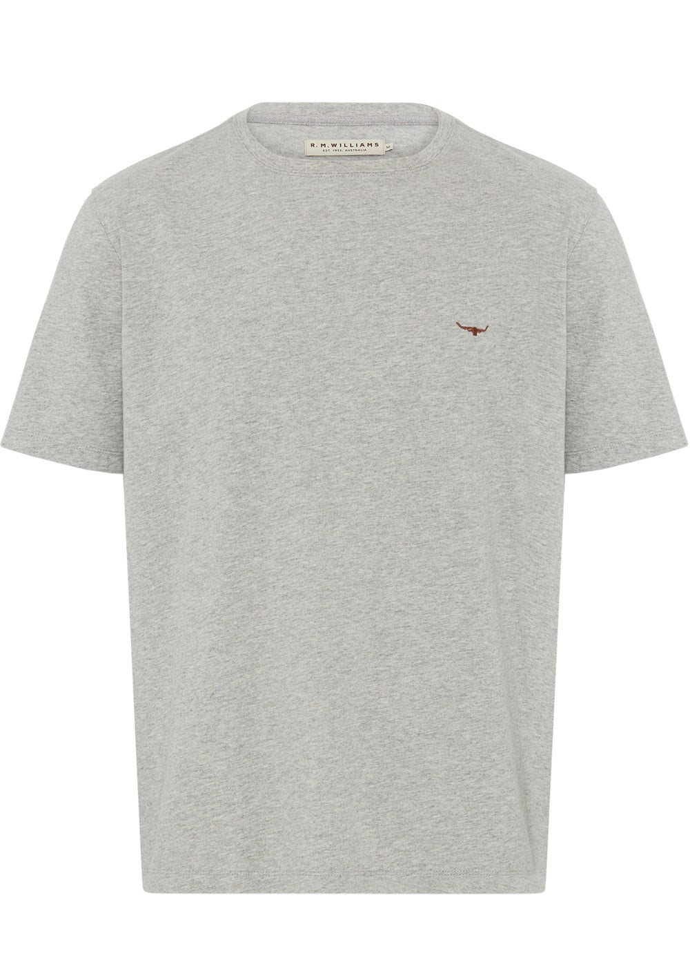 Parson T-Shirt - Grey Marle and Chestnut - 5