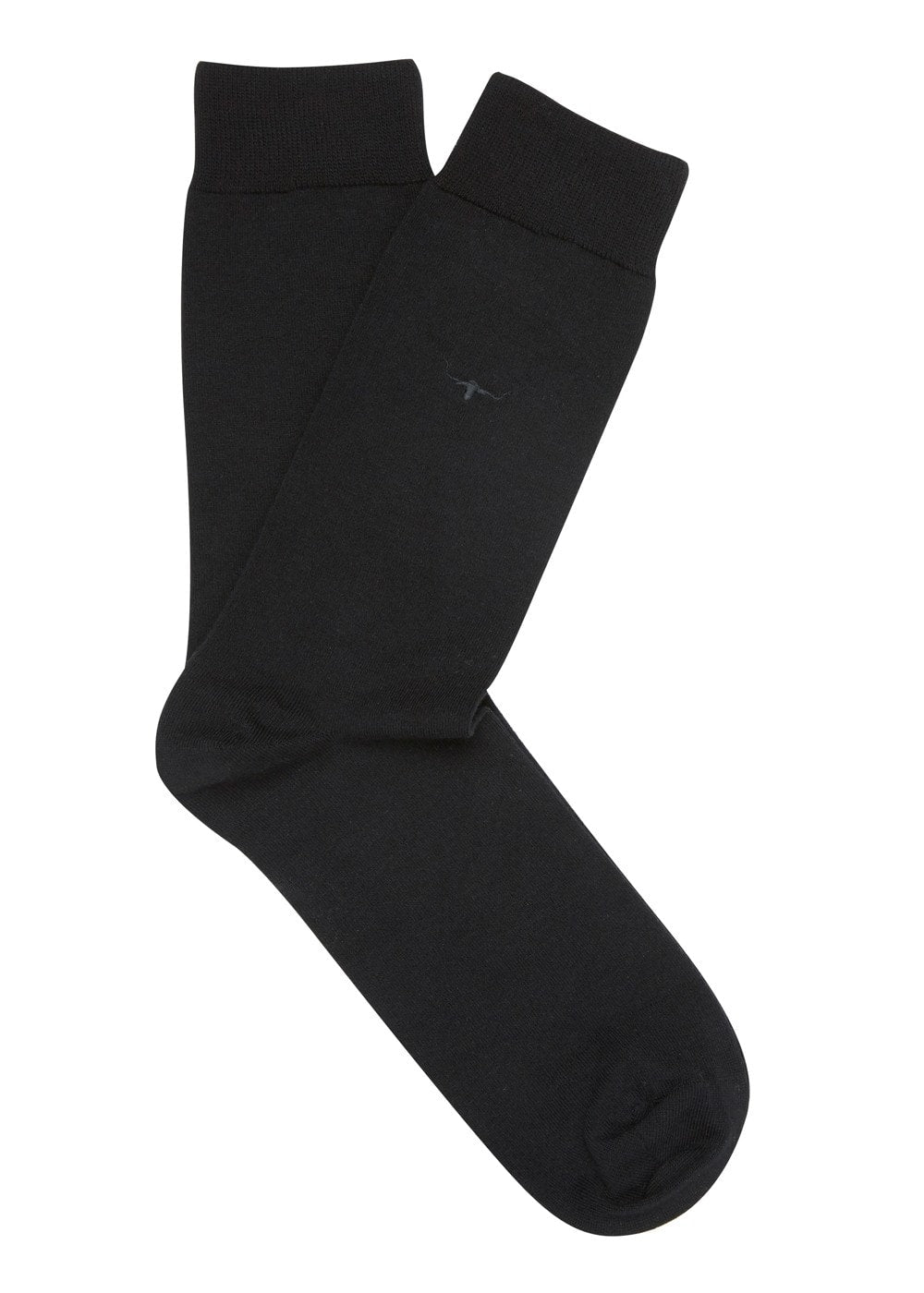 Fine Gauge Cotton Socks - Black - 1