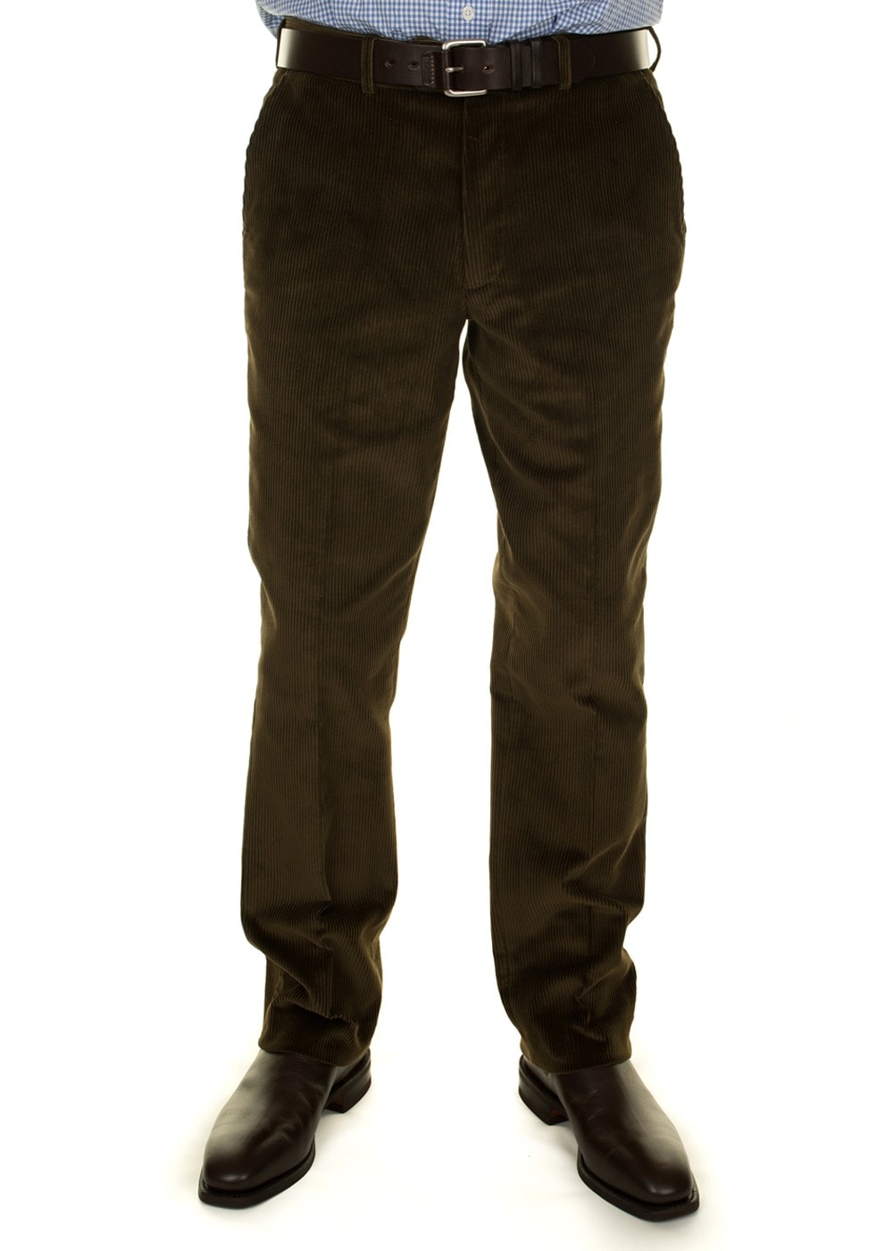 Warwick Cord Trousers - Olive - 1