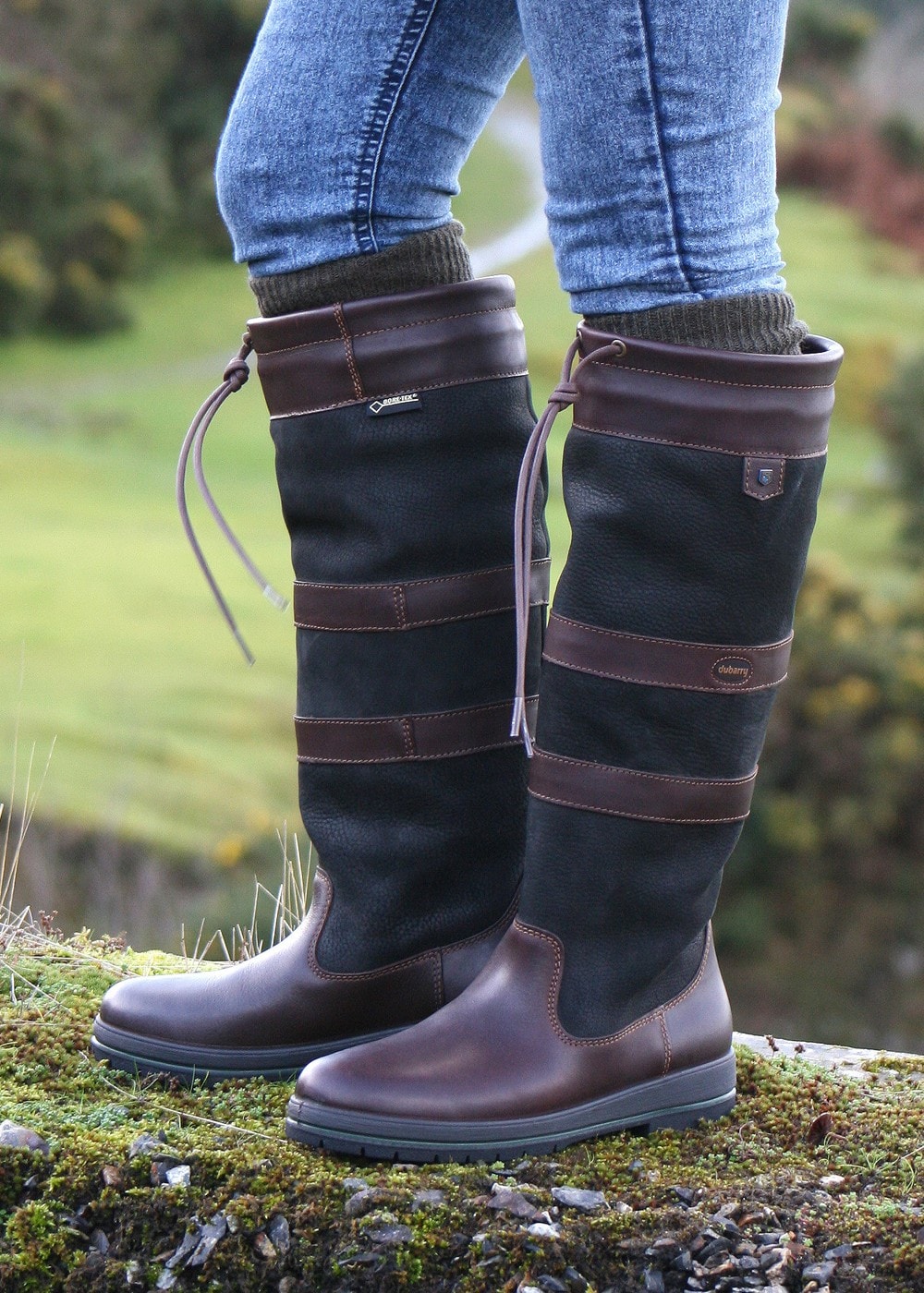 Galway SlimFit Boots - Black and Brown - 2