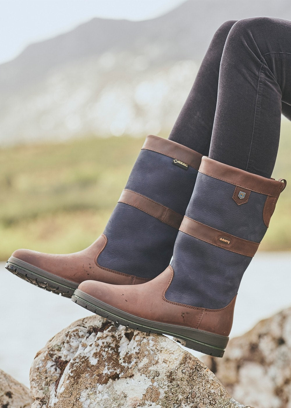 Kildare Boots - Navy and Brown - 2