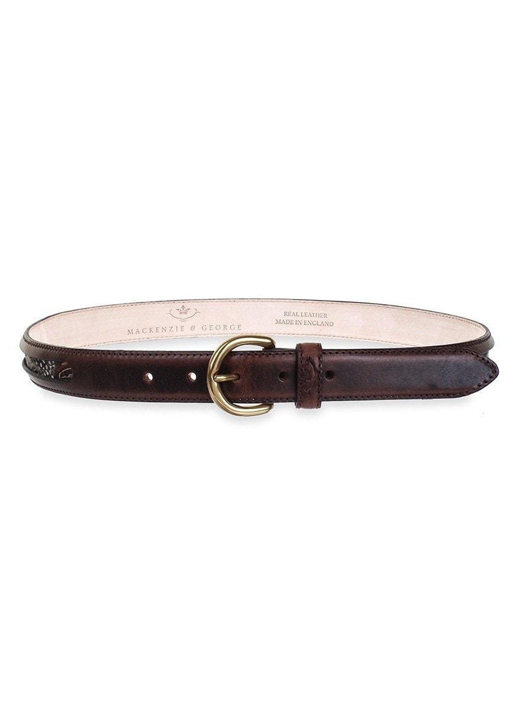 Drayton Feather Belt - Chocolate - 1