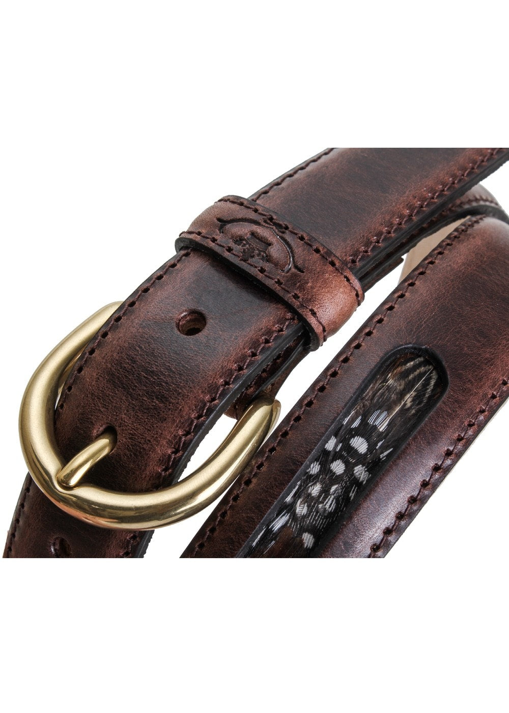 Drayton Feather Belt - Chocolate - 2