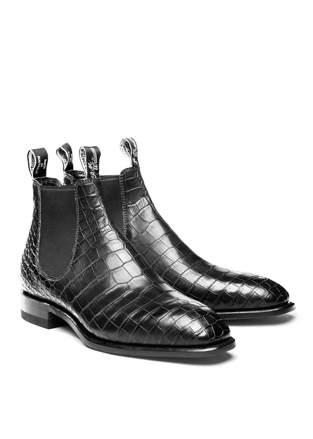 Crocodile Boots - Black - 1