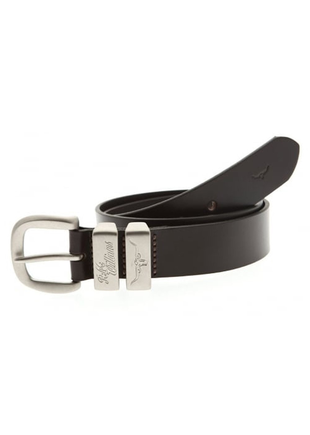 3 Piece 1.5" Silver Buckle Belt - Chestnut - 4