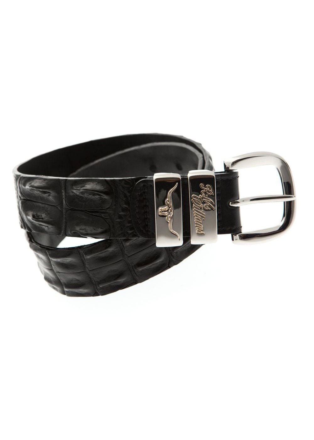 Saltwater Crocodile 1.5" Belt - Black - 1