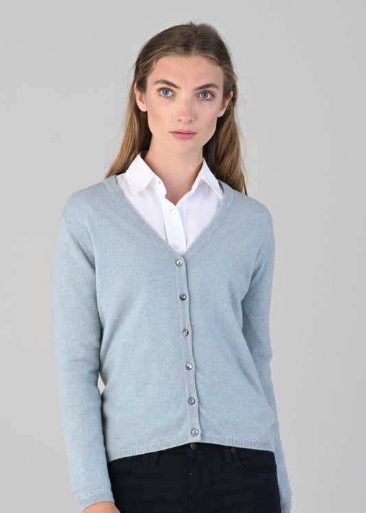 Millie Cashmere Vee Cardigan - Harr - 1