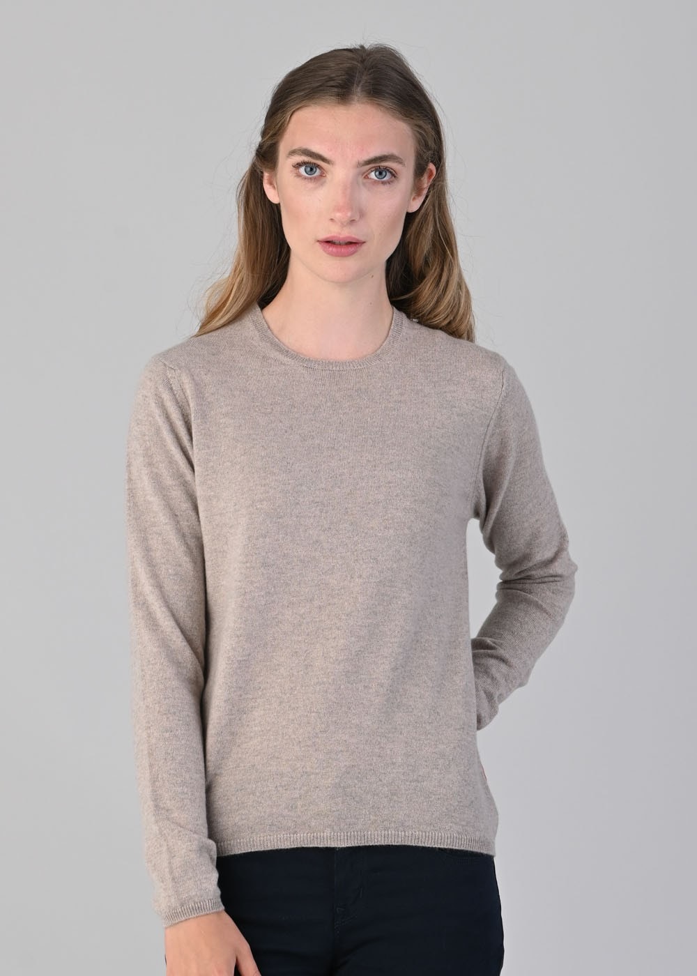 Millie Cashmere Crew Neck - Moondust - 1