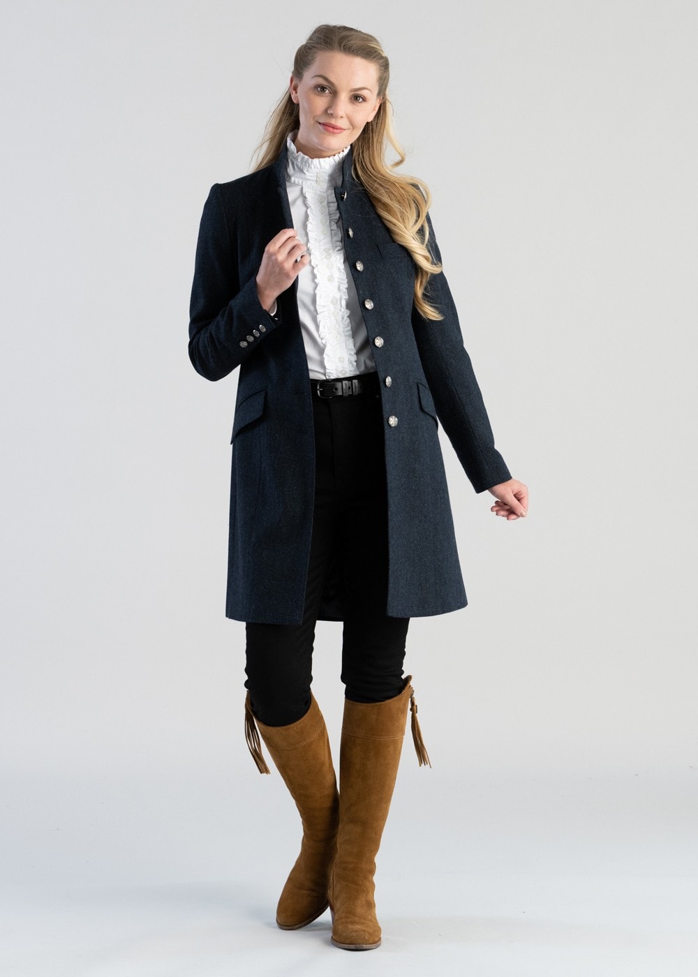 Alexandra Coat - Navy - 3