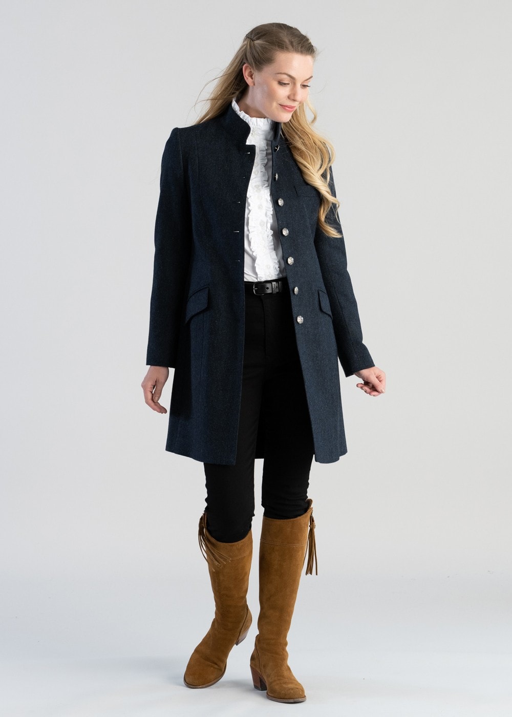 Alexandra Coat - Navy - 4