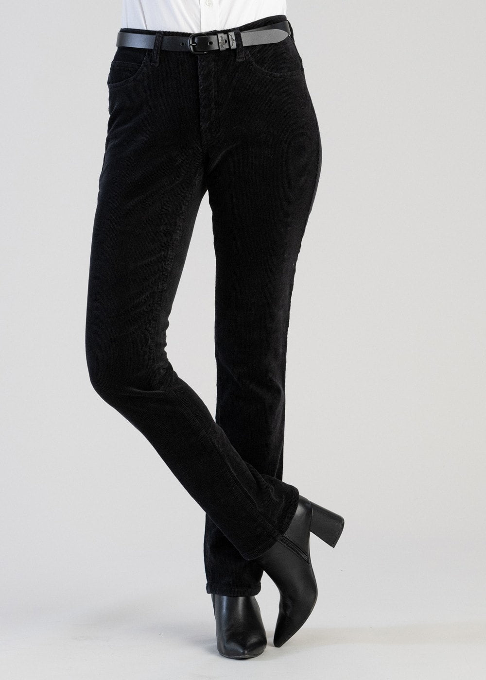 Apollo Needle Cord Jeans - Black - 1