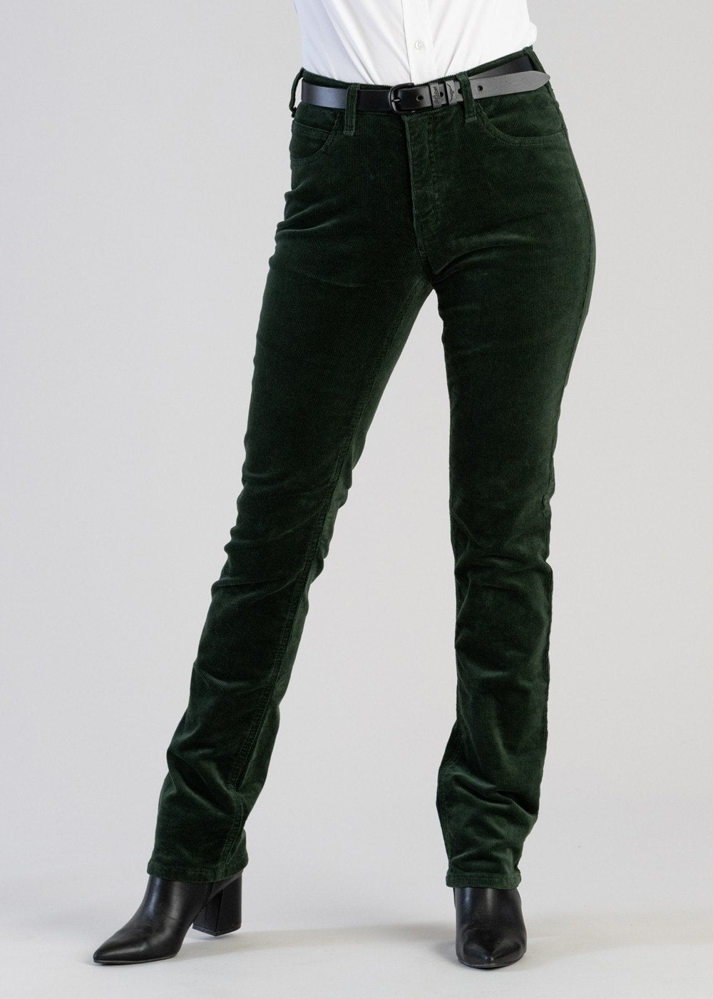 Apollo Needle Cord Jeans - Forest - 3