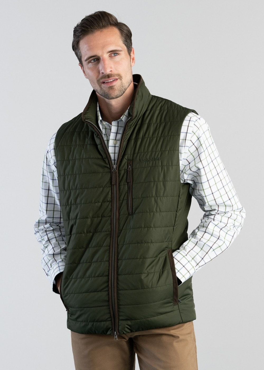 Brora Gilet - Forest - 2