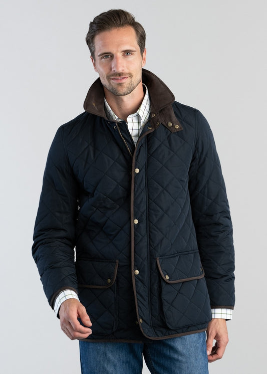 Barrowden Quilt Jacket - Midnight - 1