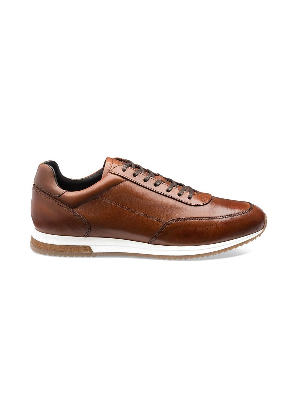 Bannister Trainers - Cedar Burnished Calf - 3