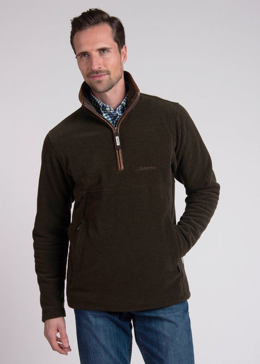 Berkeley Quarter Zip - Dark Olive - 1