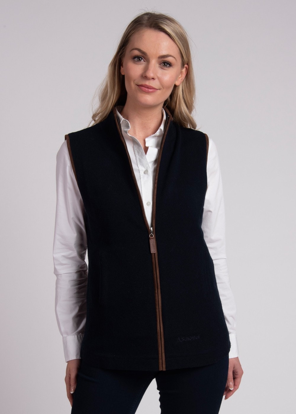 Lambswool Aerobloc Gilet - Navy - 2