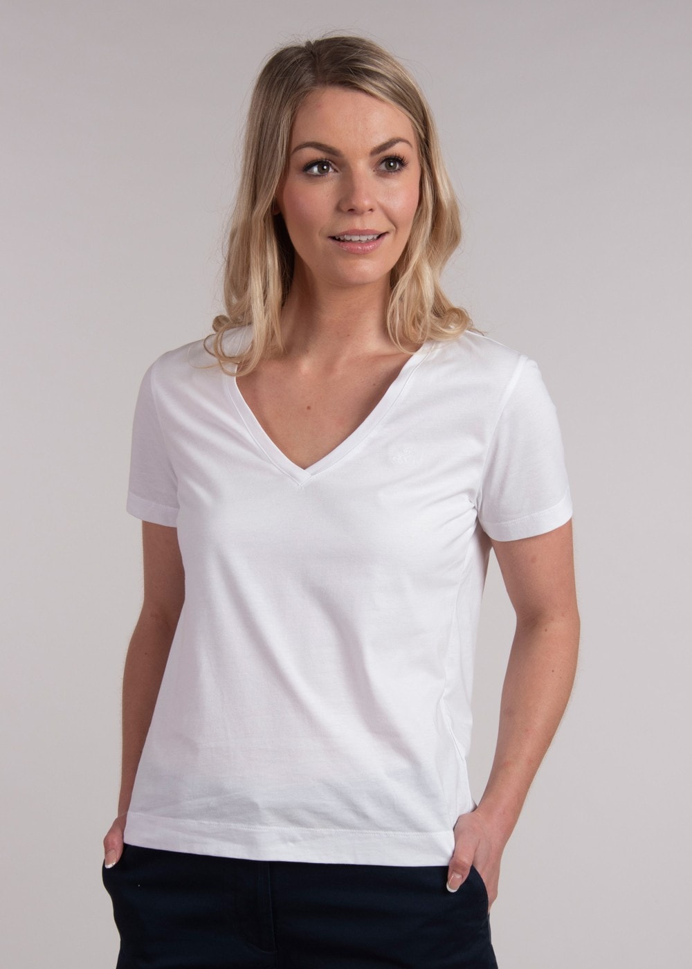 Original V-Neck T-Shirt - White - 1