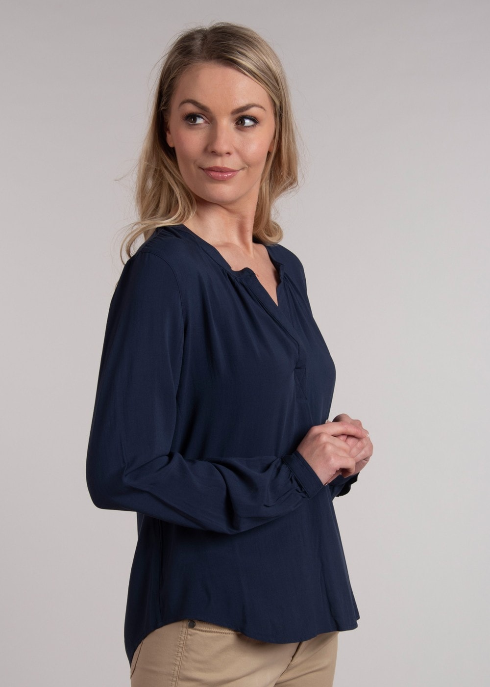 Chloe Blouse - Navy - 2