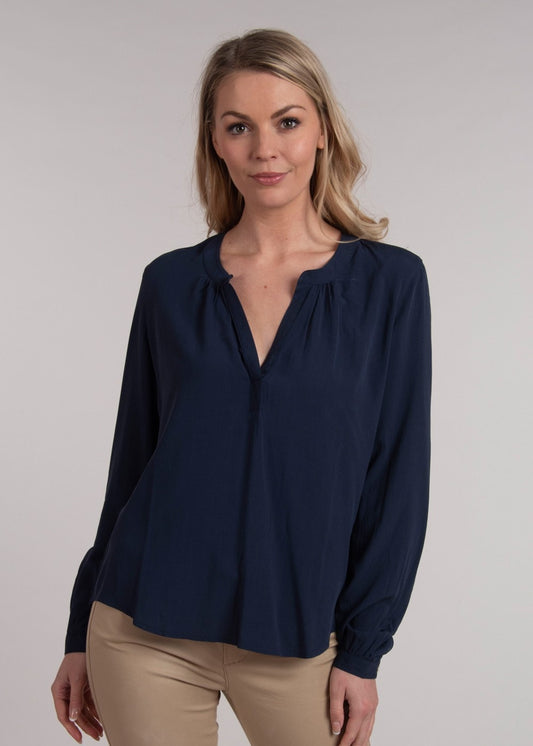 Chloe Blouse - Navy - 1