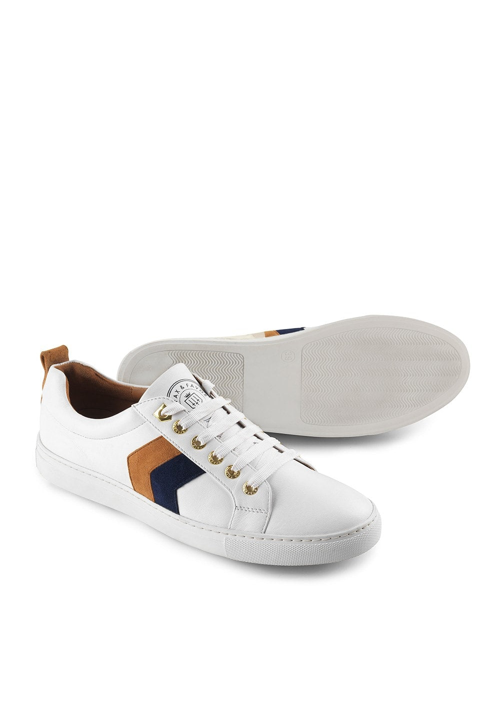 Alexandra Leather Trainers - White - 1