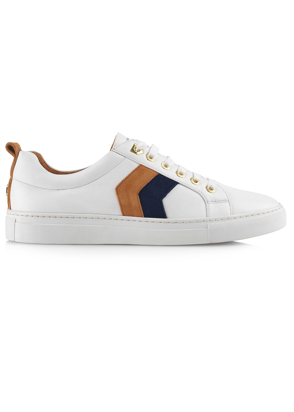 Alexandra Leather Trainers - White - 3