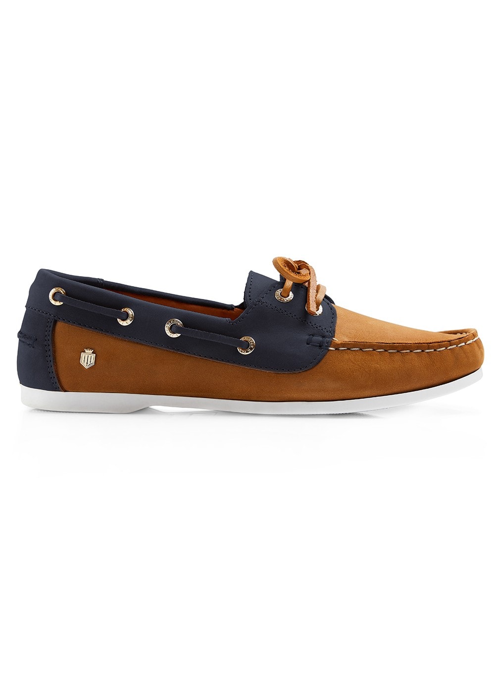 Salcombe Deck Shoes - Tan and Navy - 3