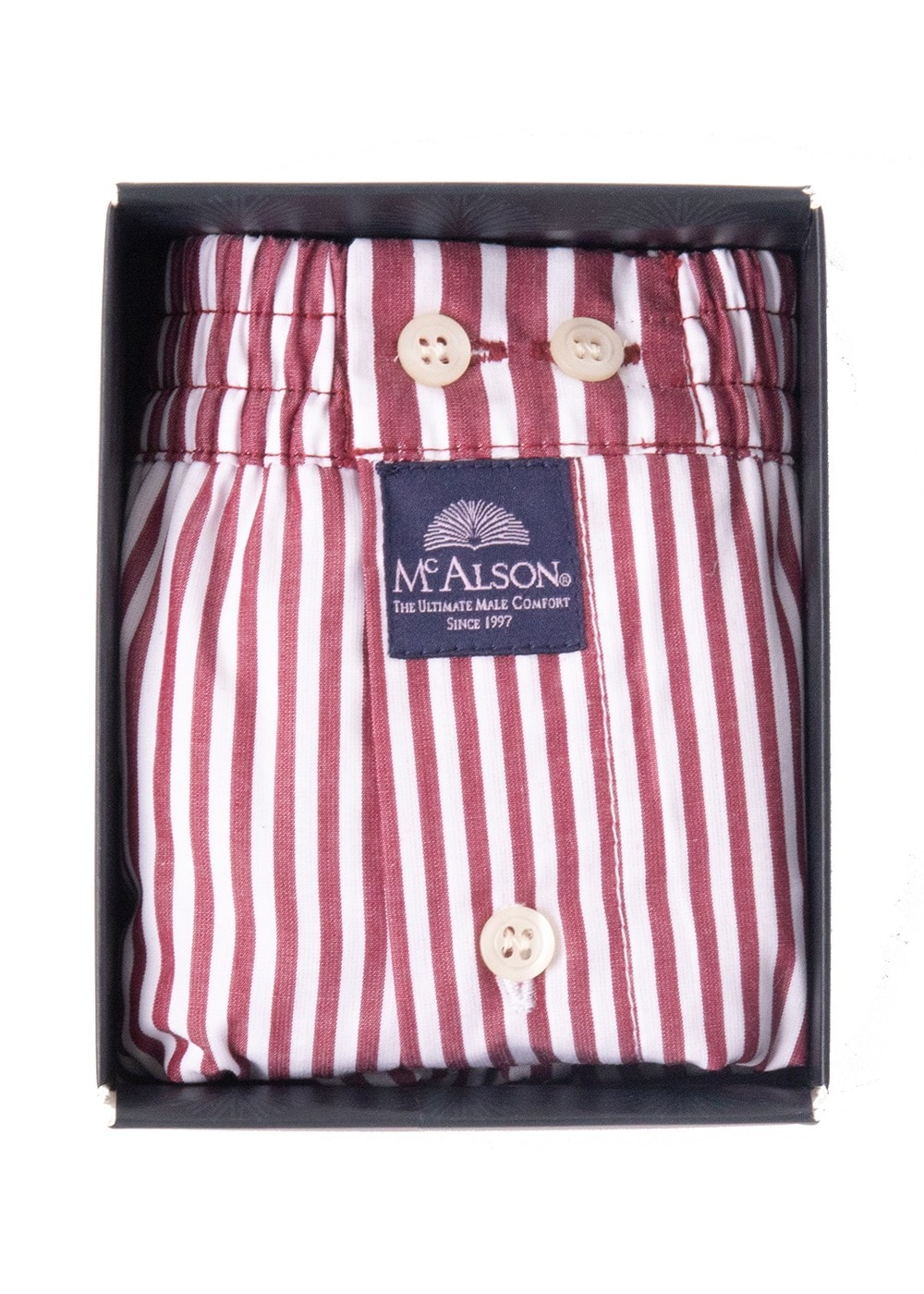 Boxer Shorts - Red Bengal Stripe - 1