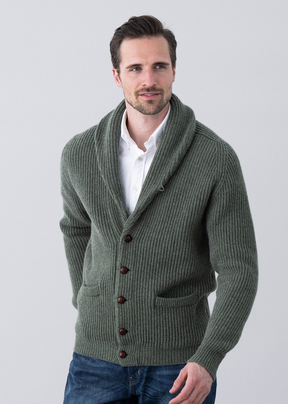 Lambswool Windsor Shawl Jacket - Landscape - 1