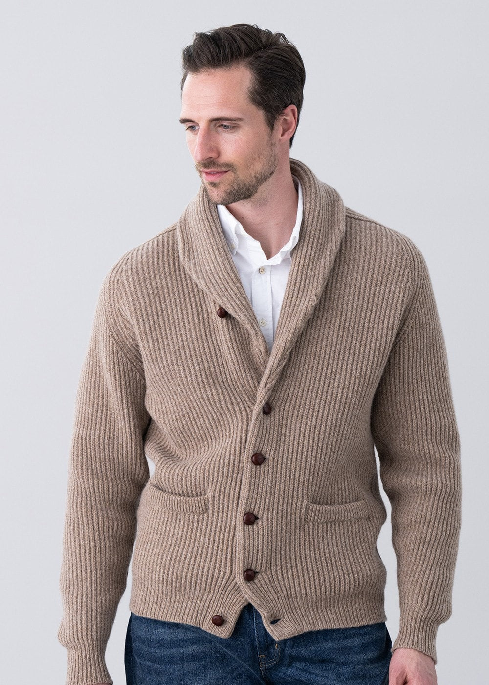 Lambswool Windsor Shawl Jacket - Colt - 3