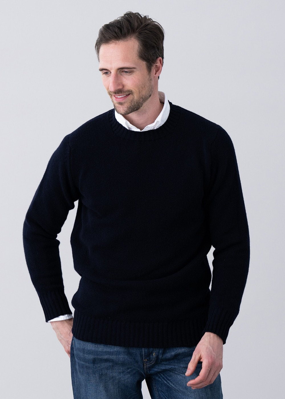 Longford Crew Neck - Navy - 2