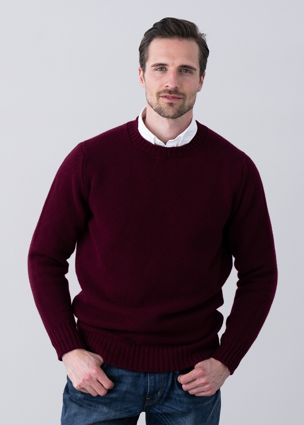 Longford Crew Neck - Bordeaux - 2