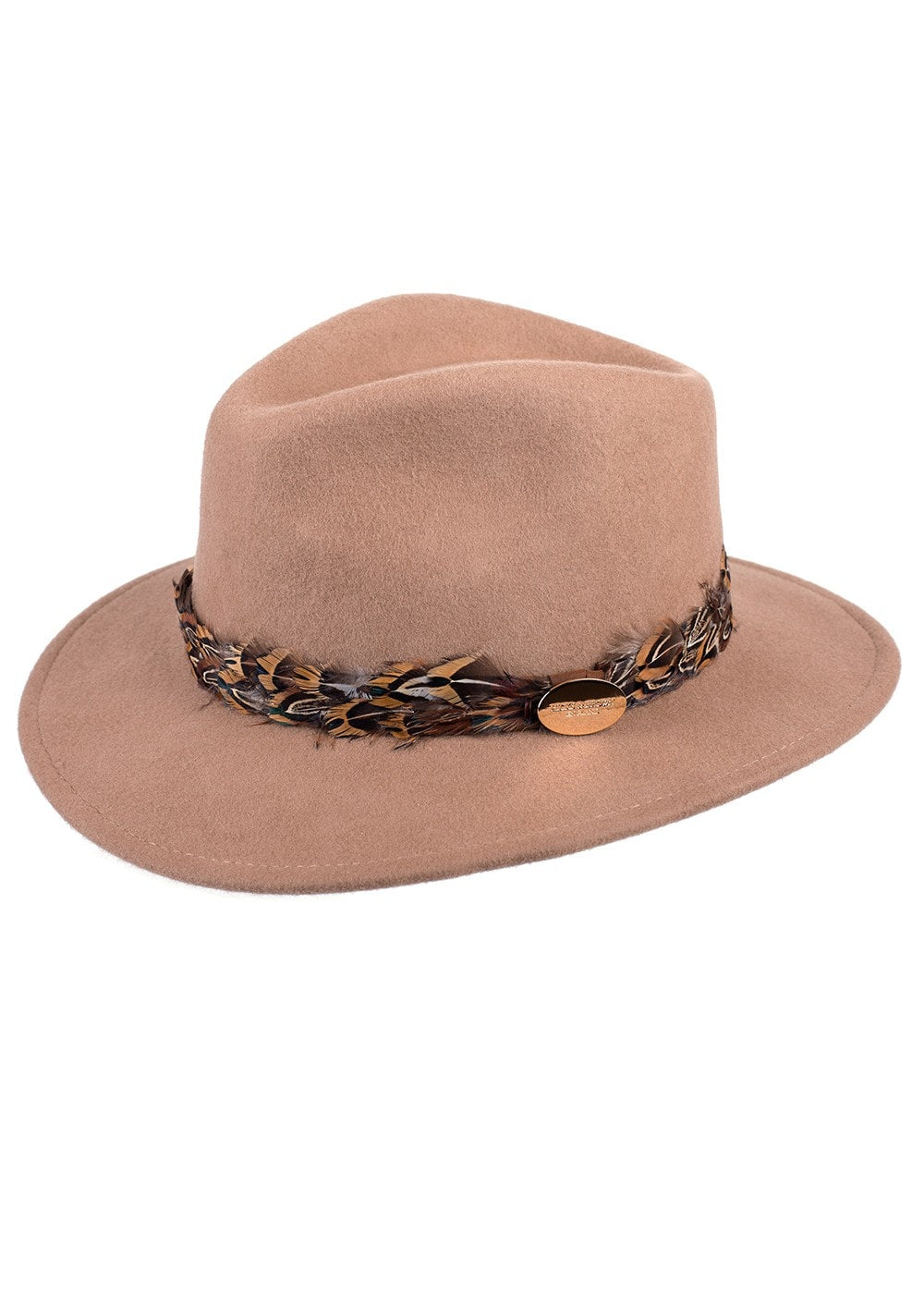 Suffolk Fedora Bronze Wrap - Camel - 7