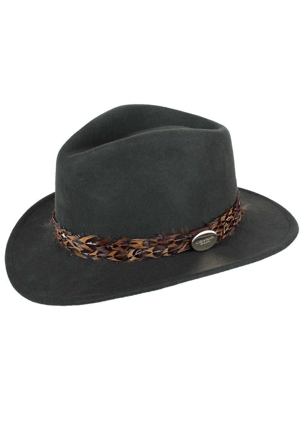 Suffolk Fedora Bronze Wrap - Olive Green - 5