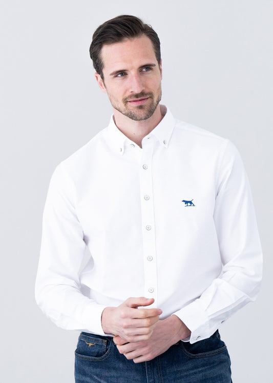 Gunn Oxford Shirt - Snow - 1