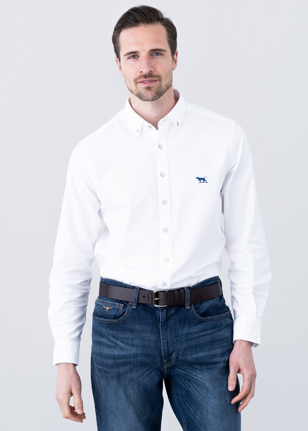 Gunn Oxford Shirt - Snow - 2