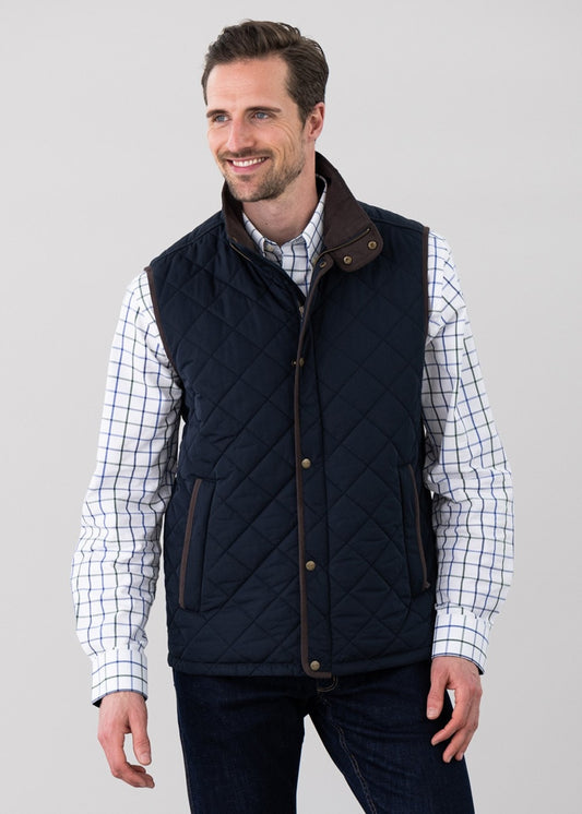 Barrowden Quilt Gilet - Midnight - 1