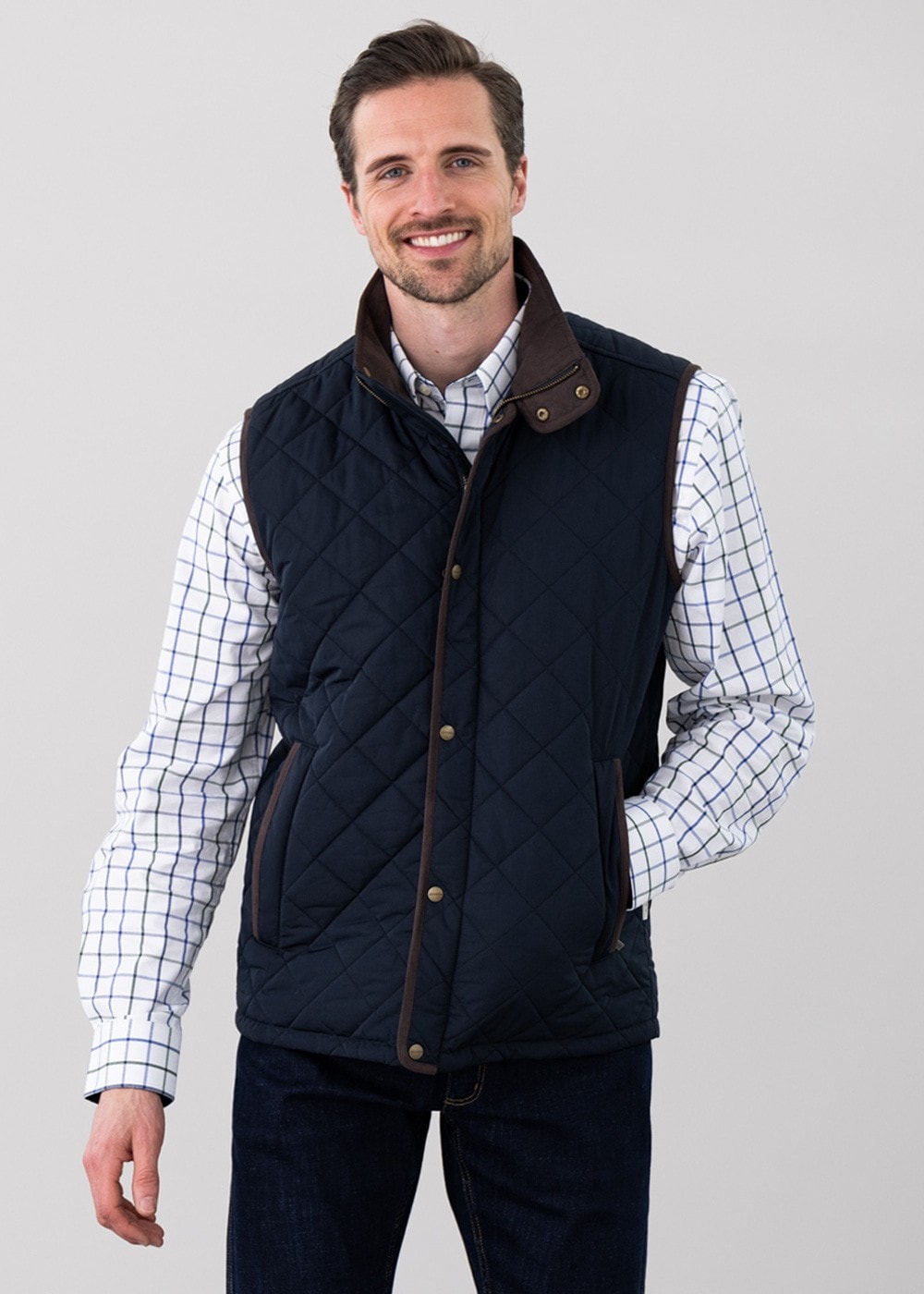 Barrowden Quilt Gilet - Midnight - 3