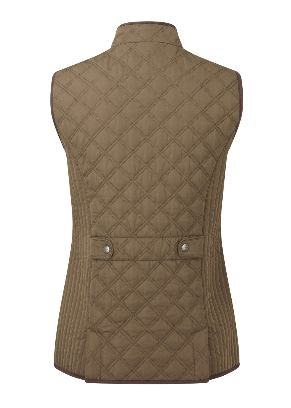 Ladies Quilted Gilet - Olive - 5