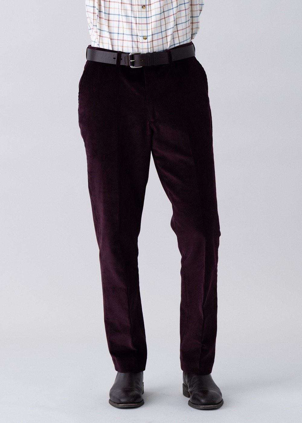 Warwick Cord Trousers - Wine - 2