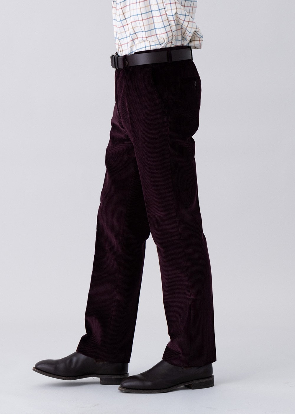 Warwick Cord Trousers - Wine - 3