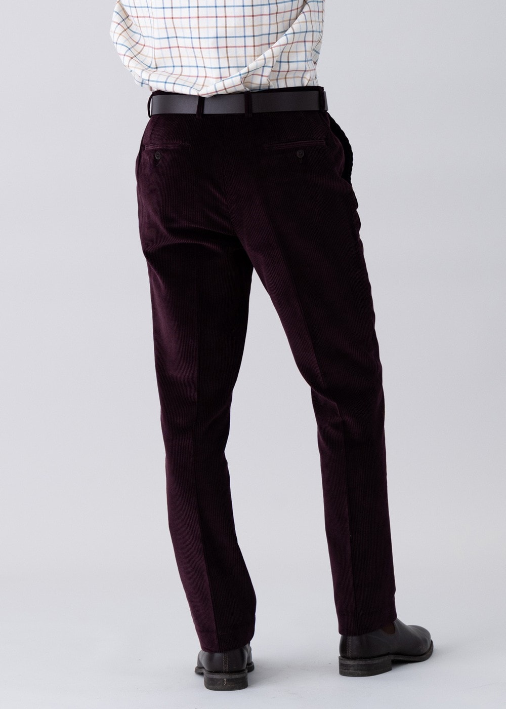 Warwick Cord Trousers - Wine - 4