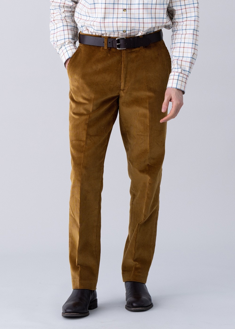 Warwick Cord Trousers - Sand - 1